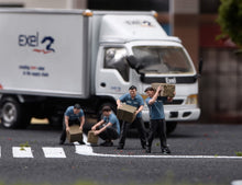Load image into Gallery viewer, 1:64 Painted Figure Model Miniature Resin Diorama Sand Courier Porter Worker Set