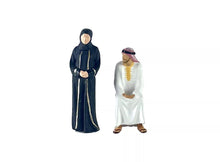 Load image into Gallery viewer, 1:64 Painted Figure Model Miniature Resin Diorama Sand Saudi Robe Man Lady Toy