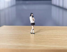Load image into Gallery viewer, 1:64 Painted Figure Model Miniature Resin Diorama Sand JK Uniform Girl Pretty