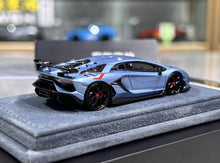 Load image into Gallery viewer, 1:64 GradePro Ice Blue SVJ LP770-4 Aventador Sport Model Diecast Resin Car New Collection