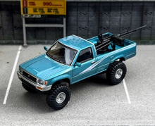 Load image into Gallery viewer, Masdi 1:64 Blue 1995 Hilux RN80 Cab Pickup Truck Model Diecast Metal Car New Collection