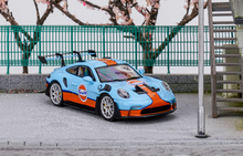 Load image into Gallery viewer, SOLO 1:64 Blue 2021 911 GT3 RS 992 Gulf Sports Model Diecast Metal Car New
