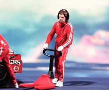 Load image into Gallery viewer, 1:64 Painted Figure Model Miniature Resin Diorama Sand Racing Car Repairman Toy