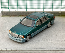 Load image into Gallery viewer, SW 1:64 Green S600 W140 VIP Sedan Sports Model Diecast Metal Car New Collection