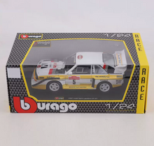 Load image into Gallery viewer, Bburago 1:24 1985 Quattro S1 E2 #5 Racing Open Model Diecast Metal Car New Collection