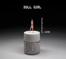Load image into Gallery viewer, 1:64 Painted Figure Mini Model Miniature Car Scenes Resin Toy Girl Doll Shorts