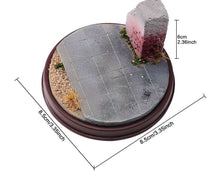 Load image into Gallery viewer, 1:64 Painted Car Model Base Miniature Diorama Sand Scenario Grey Road Faux Rock