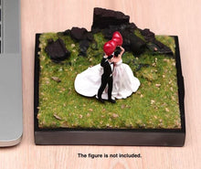 Load image into Gallery viewer, 1:64 Painted Car Model Base Miniature Diorama Sand Artificial Grassland Scenario