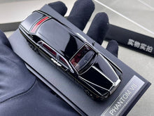 Load image into Gallery viewer, SW 1:64 Black Phantom VII 7 Luxury Sedan Sports Model Diecast Metal Car New Collection