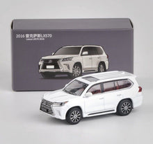 Load image into Gallery viewer, JKM 1:64 White LX570 Luxury SUV Off Road Sports Model Diecast Metal Car New