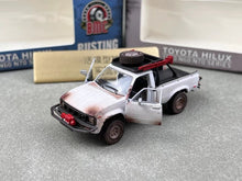 Load image into Gallery viewer, BM 1:64 White 1980 Rusting Hilux N60 N70 Pickup Truck Model Diecast Metal Car