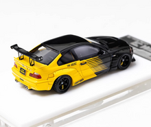 Load image into Gallery viewer, 1:64 Black Yellow M3 E46 Pandem Coupe Sports Model Diecast Resin Car BN