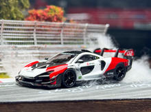 Load image into Gallery viewer, CM 1:64 White Red Senna GTR Racing Sports Model Diecast Metal Car New Collection