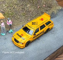 Load image into Gallery viewer, YS 1:64 Yellow S124 Wagon Widebody Sports Model Diecast Metal Car New Collection