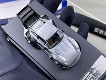 Load image into Gallery viewer, SW 1:64 Silver Varnish RWB 993 Spoiler Sports Model Diecast Metal Car BN