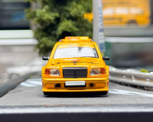 Load image into Gallery viewer, Mortal 1:64 Yellow Taxi S124 MODEII EVO2 Sport Wagon Model Diecast Metal Car