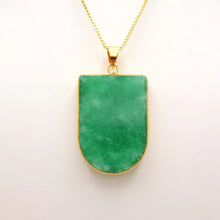 Load image into Gallery viewer, Nature Jade Lucky Plaque Pendant Necklace Gift Jewelry charm Blessing Lucky New