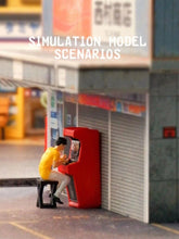 Load image into Gallery viewer, 1:64 Painted Figure Mini Model Miniature Resin Diorama Arcade Machine Boy Set
