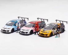 Load image into Gallery viewer, CC 1:64 JDM Civic Type R FD2 Figure Sports Model Diecast Metal Car New Collection