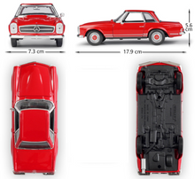 Load image into Gallery viewer, WELLY 1:24 1963 230SL Coupe Sports Classic Model Diecast Metal Car Display