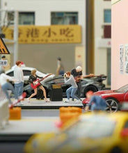 Load image into Gallery viewer, 1:64 Painted Figure Mini Model Miniature Resin Diorama Sand People Guitar Girl