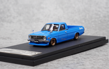 Load image into Gallery viewer, SH 1:64 Blue Datsun Sunny Pickup Truck Accessory Model Diecast Resin Car