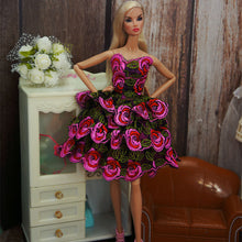 Load image into Gallery viewer, Barbie Doll Clothes 11.5" Girl Party Wear Fashion Outfits Wedding Short Dress Gowns