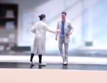 Load image into Gallery viewer, 1:64 Painted Figure Model Miniature Resin Diorama Sand Doctor Surgeon Lady Man A