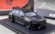 Load image into Gallery viewer, DCM 1:64 Black RS6 2NCS Wagon Widebody Kit Sports Model Diecast Metal Car New Collection