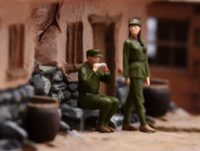 Load image into Gallery viewer, 1:64 Painted Figure Model Miniature Resin Diorama Toy Sand Lady Man Soldier