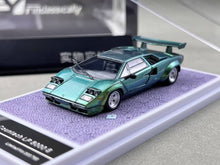 Load image into Gallery viewer, FY 1:64 Green Countach LP5000 S QV Racing Sports Model Diecast Metal Car New Collection