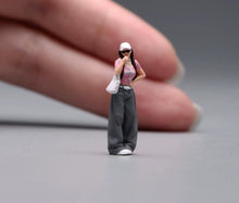 Load image into Gallery viewer, 1:64 Painted Figure Model Miniature Resin Diorama Toy Sand Trendy Fashion Girl