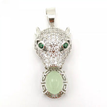 Load image into Gallery viewer, Nature Jade Leopard Pendant Necklace Gift For Woman Jewelry charm Blessing e