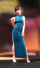 Load image into Gallery viewer, 1:64 Painted Figure Model Miniature Resin Diorama Sand Toy Qipao Cheongsam Lady New