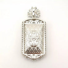 Load image into Gallery viewer, Nature Jade Retangle Pendant Necklace Gift Jewelry charm Blessing Luck Jewelry b