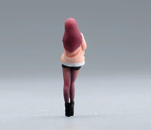 Load image into Gallery viewer, 1:64 Painted Figure Model Miniature Resin Diorama Toy Sand Red Hair Girl Stand