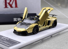 Load image into Gallery viewer, RM 1:64 Gold Aventador LP700-4 LBWK Sports Model Diecast Metal Car New Collection