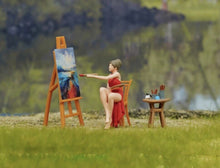 Load image into Gallery viewer, 1:64 Painted Figure Model Miniature Resin Diorama Sand Painter Artist Drawing Collection