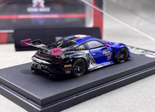 Load image into Gallery viewer, SR 1:64 Blue 911 GT3 R #14 Racing Sports Model Diecast Metal Car New Collection
