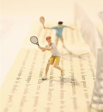 Load image into Gallery viewer, 1:64 Painted Figure Model Miniature Resin Diorama Sand Tennis Sports Outdoor Toy