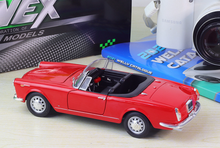 Load image into Gallery viewer, WELLY 1:24 1960 Romeo 2600 Spider Convertible Sports Model Diecast Metal Car