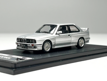 Load image into Gallery viewer, Mortal 1:64 Silver M3 E30 Coupe Evolution Sports Model Diecast Metal Car New Collection