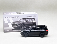 Load image into Gallery viewer, Masdi 1:64 Black LC300 Land Cruiser GR-S ORV Sports Model Diecast Metal Car