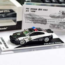 Load image into Gallery viewer, PSC 1:64 Charger Brawler Police Widebody Sport Model Diecast Metal Car Box New Collection