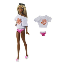 Load image into Gallery viewer, Barbie Doll Clothing 11.5" Girl Wear Fashion Outfits 1/6 Top Skirt Pants Jeans Bag