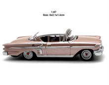 Load image into Gallery viewer, 1:87 1958 Impala Coupe Classic Sports Model Diecast Metal Car New