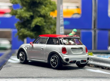 Load image into Gallery viewer, SH 1:64 Silver Mini Cooper JCW F56 Sports Model Diecast Metal Car New Collection