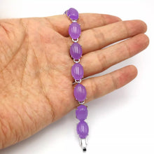 Load image into Gallery viewer, Nature Jade Beaded Bracelet Jewelry Blessing Lucky Fortune Gift For Her Purple I