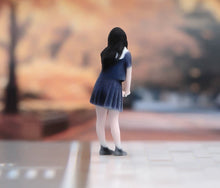 Load image into Gallery viewer, 1:64 Painted Figure Model Miniature Resin Diorama Black Hair Pretty Girl Lady D