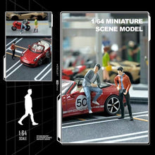 Load image into Gallery viewer, 1:64 Painted Figure Mini Model Miniature Resin Diorama Sand Leather Jacket Man